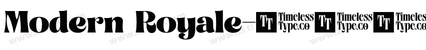 Modern Royale字体转换